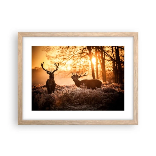 Poster in cornice rovere chiaro - Il sogno del cacciatore - 40x30 cm