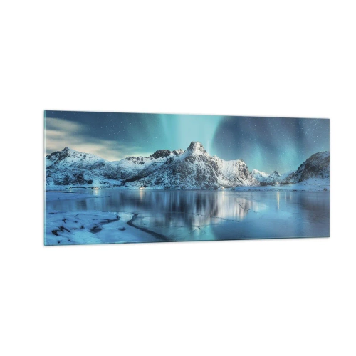 Quadro su vetro - Notte di luce - 100x40 cm