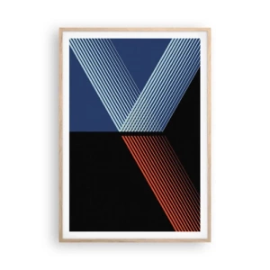 Poster in cornice rovere chiaro - Una storia semplice - 70x100 cm
