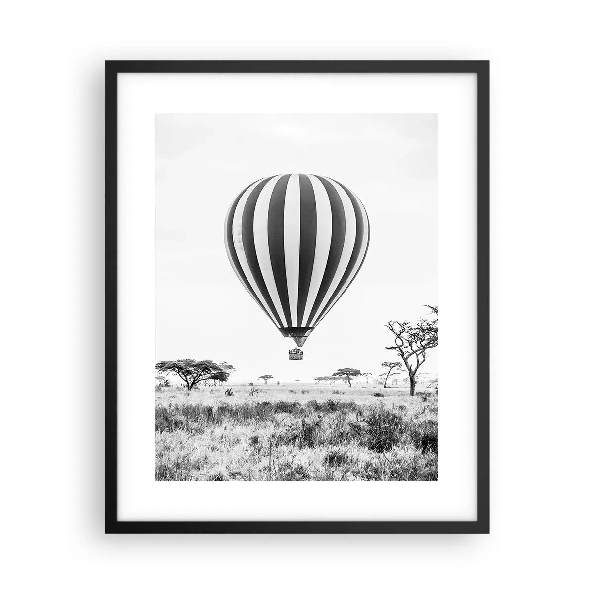 Poster in cornice nera - Sulla savana - 40x50 cm