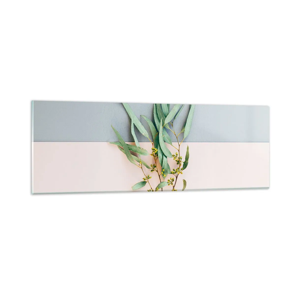 Quadro su vetro - Delicatezza pastello - 90x30 cm