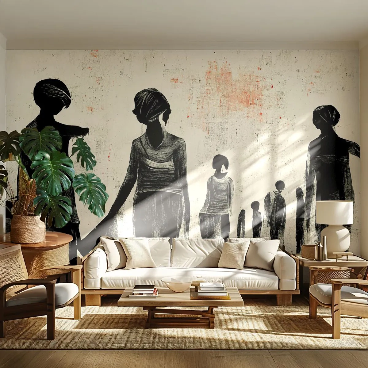 Fotomurali Premium Canvas - Contro la solitudine - Donne, Lavoro, Pezzo - 500x350 cm