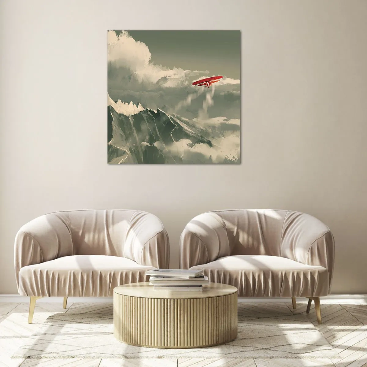 Quadro su vetro - Pioniere senza paura - 30x30 cm