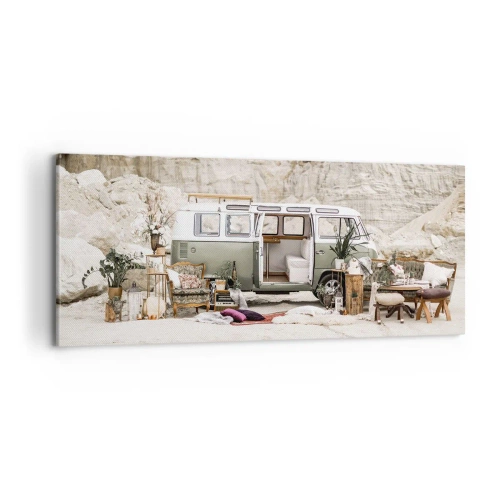 Quadro su tela - Stampe su Tela - è tempo di viaggiare - 100x40 cm