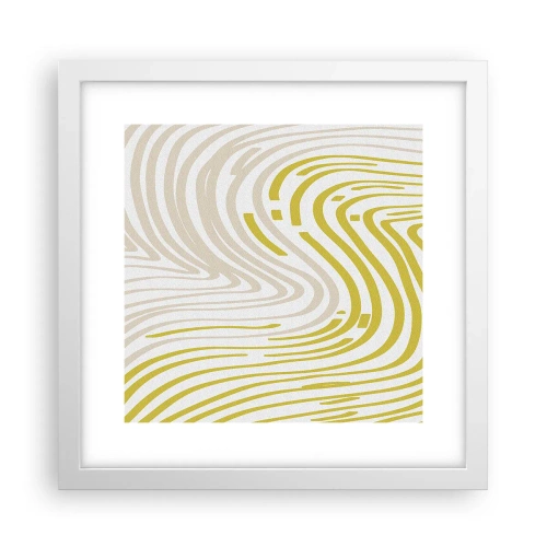 Poster in cornice bianca - Composizione con lieve deflessione - 30x30 cm
