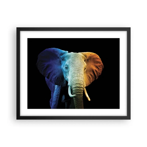 Poster in cornice nera - Eccentrico, non strano - 50x40 cm