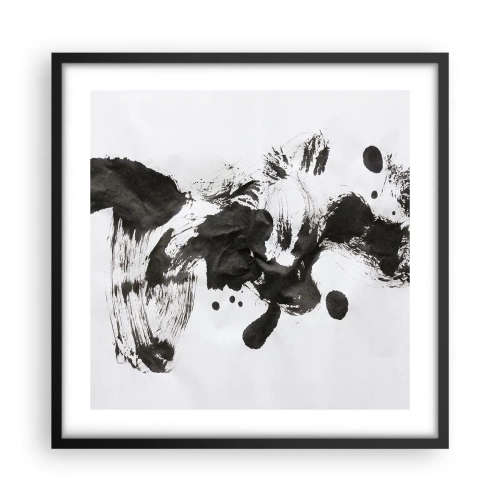 Poster in cornice nera - C'è un senso nella follia? - 50x50 cm