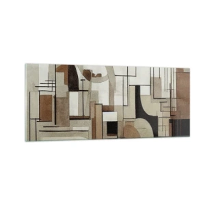 Quadro su vetro - Paesaggio urbano 2.0 - 100x40 cm