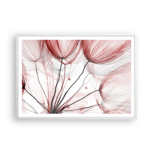 Poster in cornice bianca - Prima del decollo - 100x70 cm