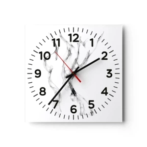 Orologio da parete - Orologio in Vetro - Bella e forte - 40x40 cm