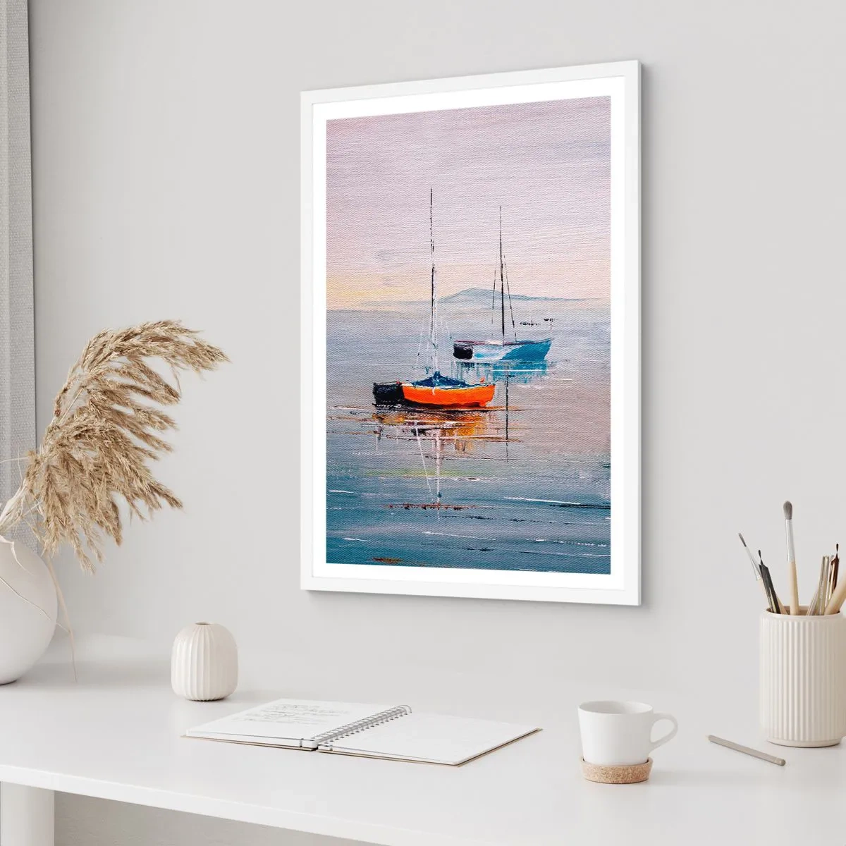 Poster in cornice bianca - Meritato riposo - 30x40 cm