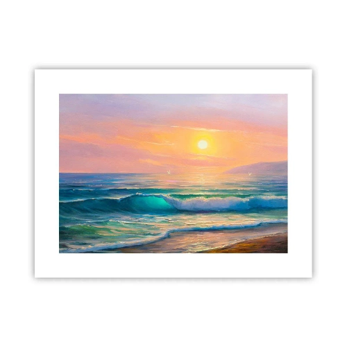 Poster - Il canto turchese delle onde - 40x30 cm