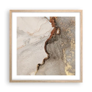 Poster in cornice rovere chiaro - Ai confini del colore - 50x50 cm