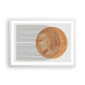 Poster in cornice bianca - Composizione solare - 70x50 cm