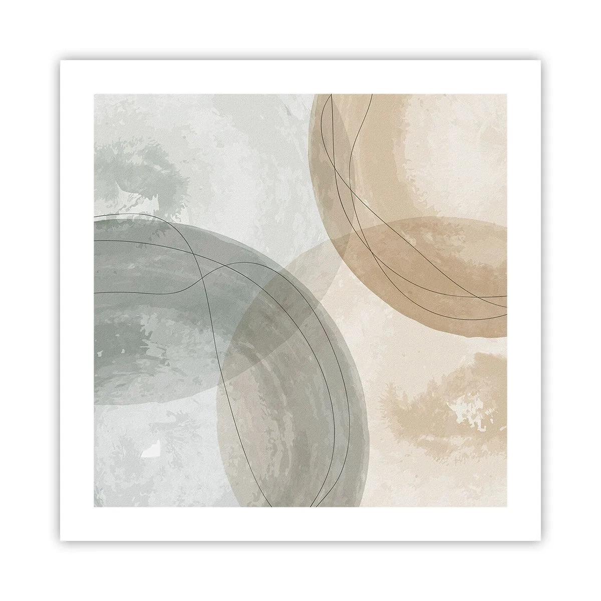 Poster - Compenetrazione di mondi - 50x50 cm