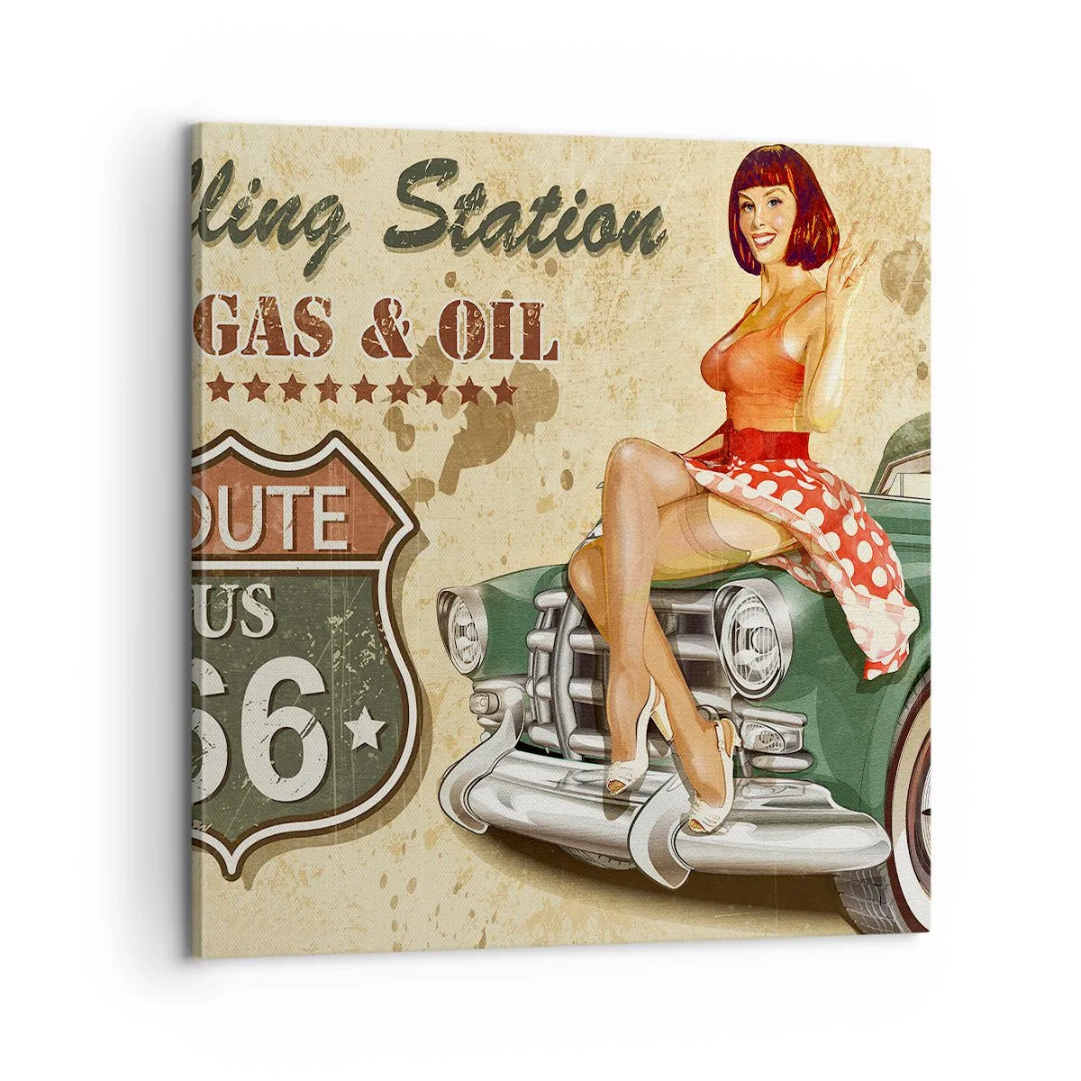 Quadro su tela - Stampe su Tela - I fantastici anni '40 - 60x60 cm