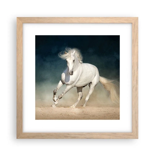 Poster in cornice rovere chiaro - Libertà allo stato puro - 30x30 cm