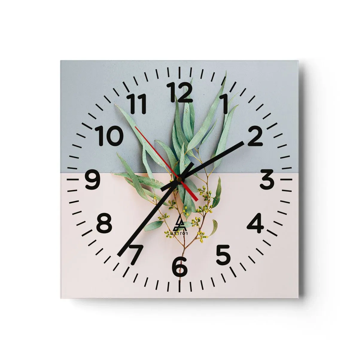 Orologio da parete - Orologio in Vetro - Delicatezza pastello - 30x30 cm