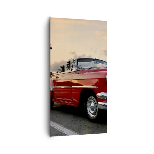 Quadro su tela - Stampe su Tela - Il calore rosso dei tropici - 65x120 cm