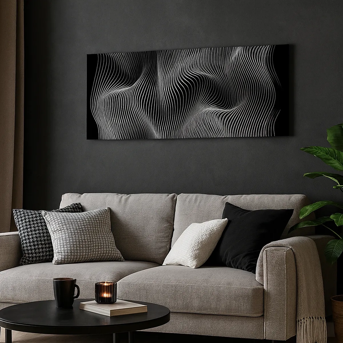 Quadro su tela - Stampe su Tela - La danza della luce nello spazio - 30x30 cm