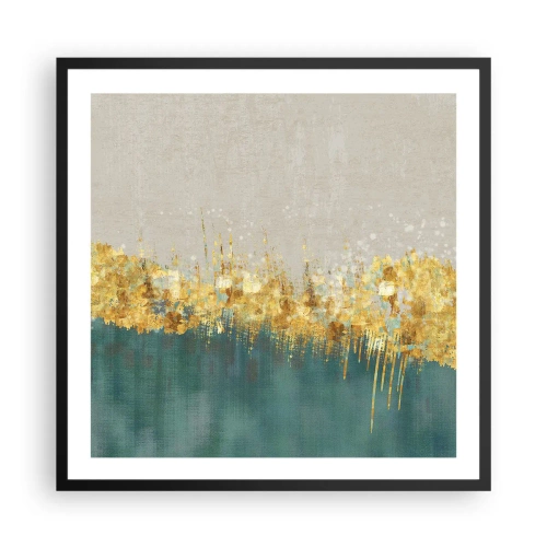 Poster in cornice nera - Confine dorato - 60x60 cm