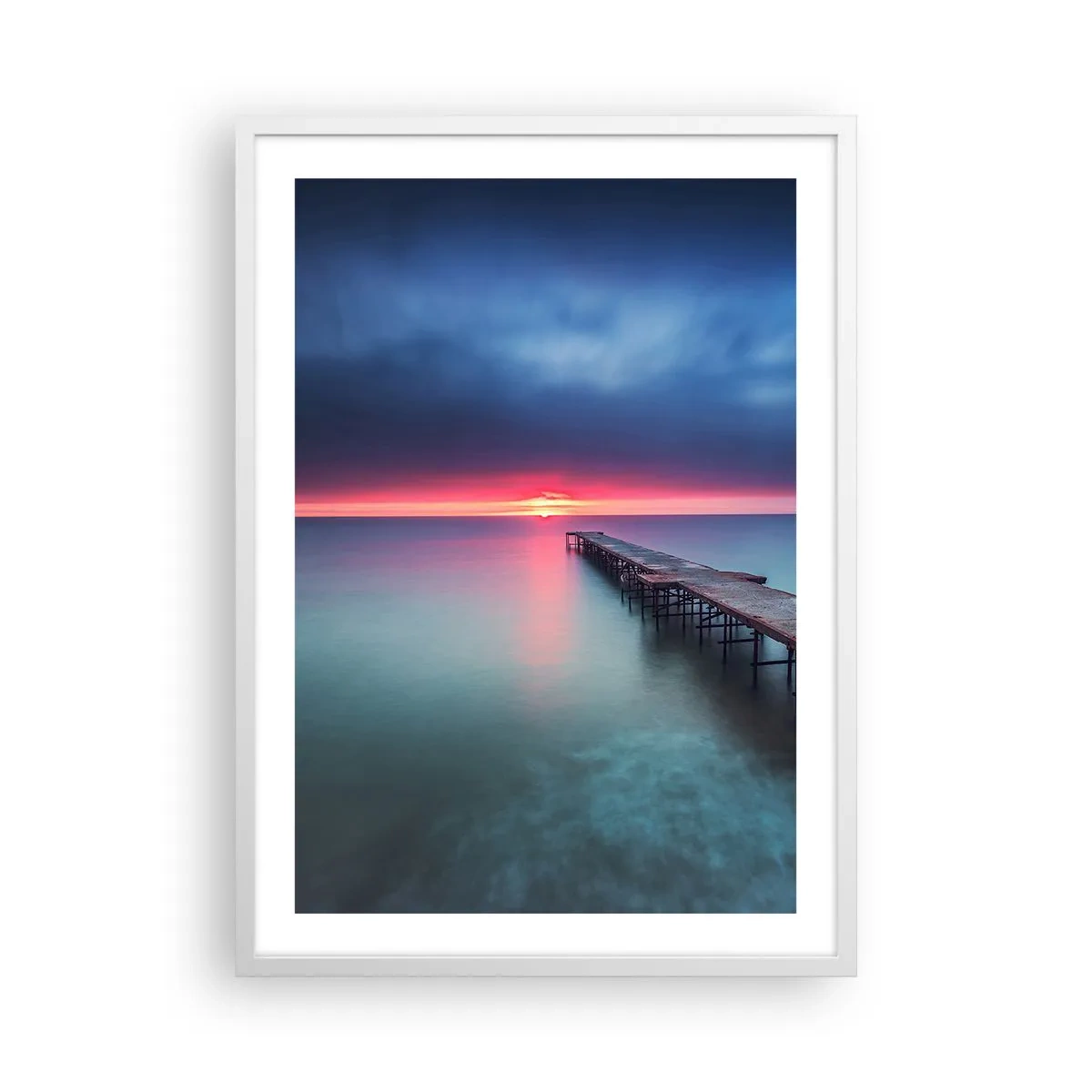 Poster in cornice bianca - Tra il cielo e la terra - 50x70 cm