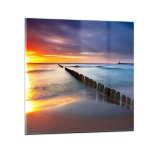 Quadro su vetro - Ascolta il silenzio - 70x70 cm
