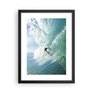 Poster in cornice nera - Sempre sull'onda - 30x40 cm