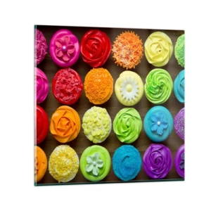 Quadro su vetro - Ognuno è differente, tutti sono buoni - 70x70 cm