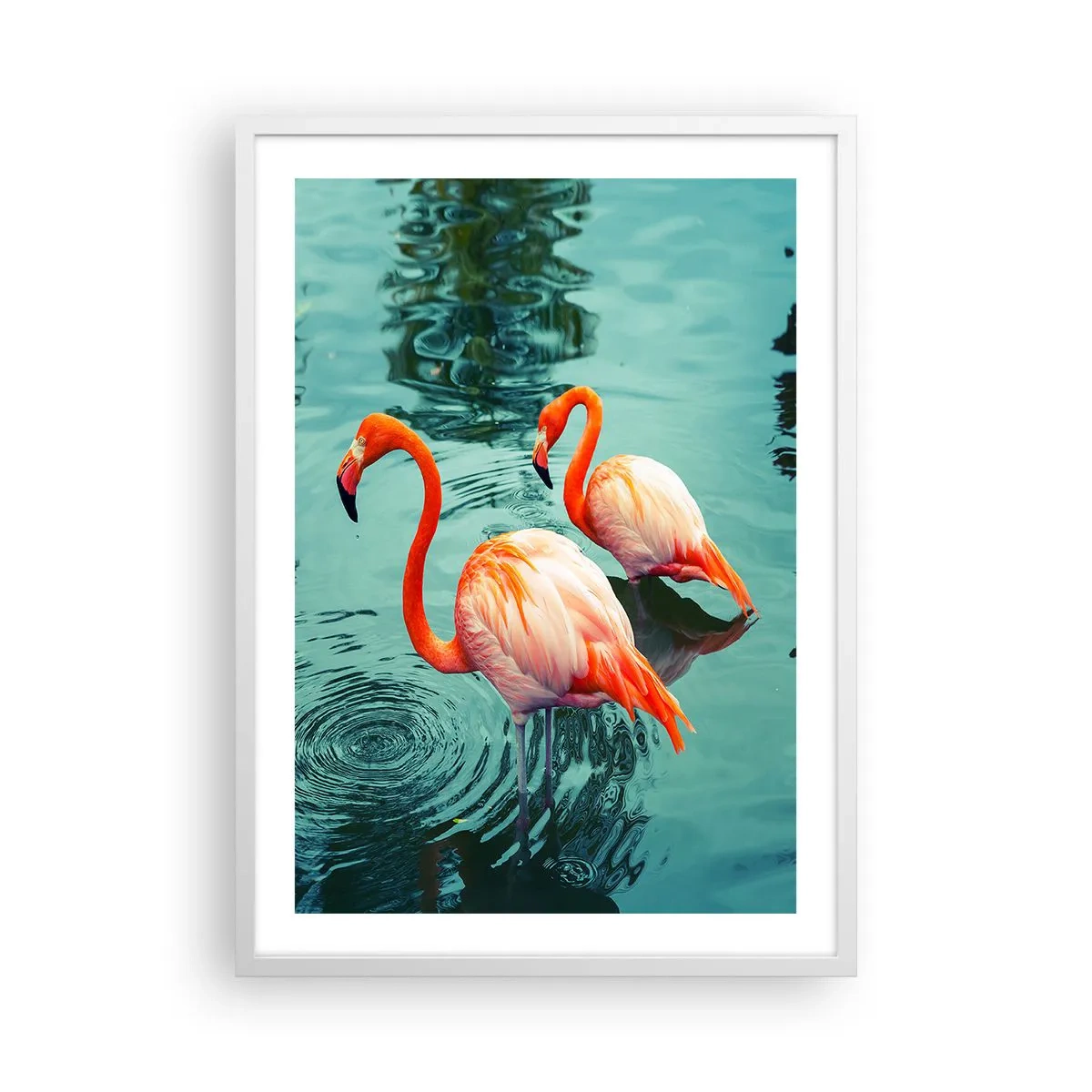 Poster in cornice bianca - Adesso siamo di moda - 50x70 cm