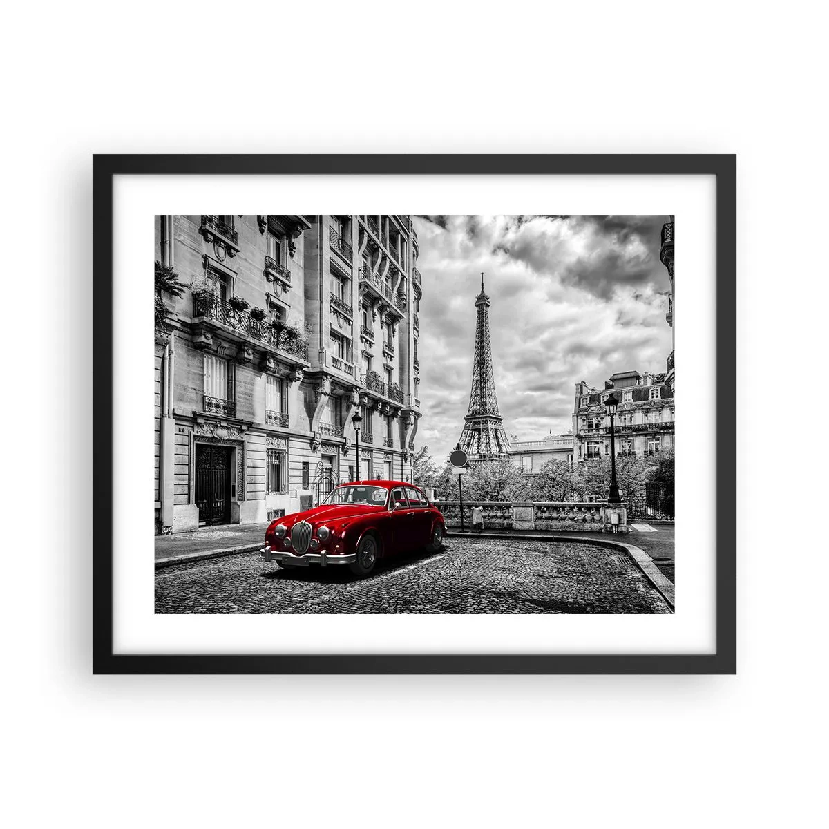 Poster in cornice nera - Predatore in città - 50x40 cm