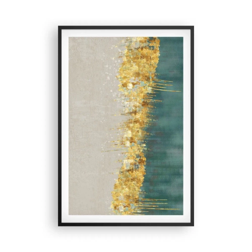 Poster in cornice nera - Confine dorato - 61x91 cm
