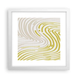 Poster in cornice bianca - Composizione con lieve deflessione - 30x30 cm