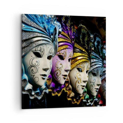 Quadro su tela - Stampe su Tela - Mistero in oro e argento - 50x50 cm