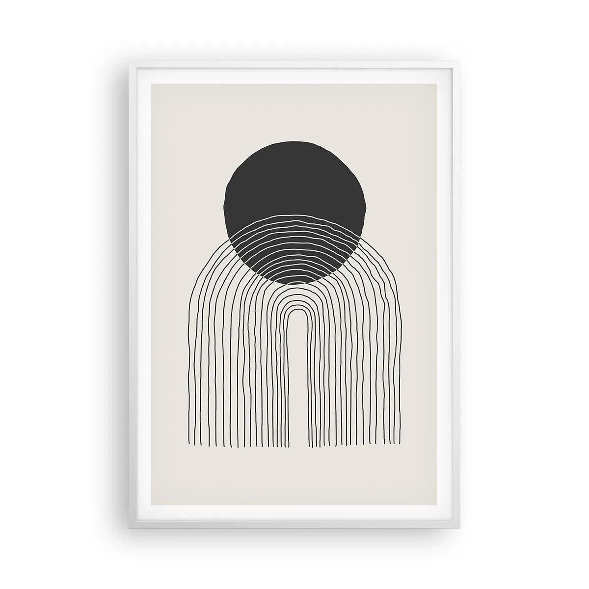 Poster in cornice bianca - Tremore e fiducia - 70x100 cm