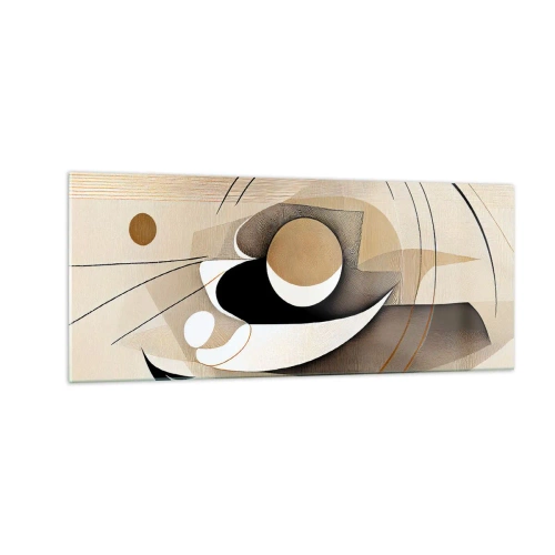 Quadro su vetro - Composizione: l'essenza delle cose - 100x40 cm