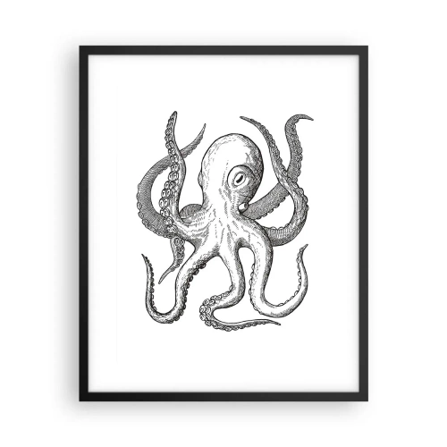 Poster in cornice nera - Ballando con le onde - 40x50 cm