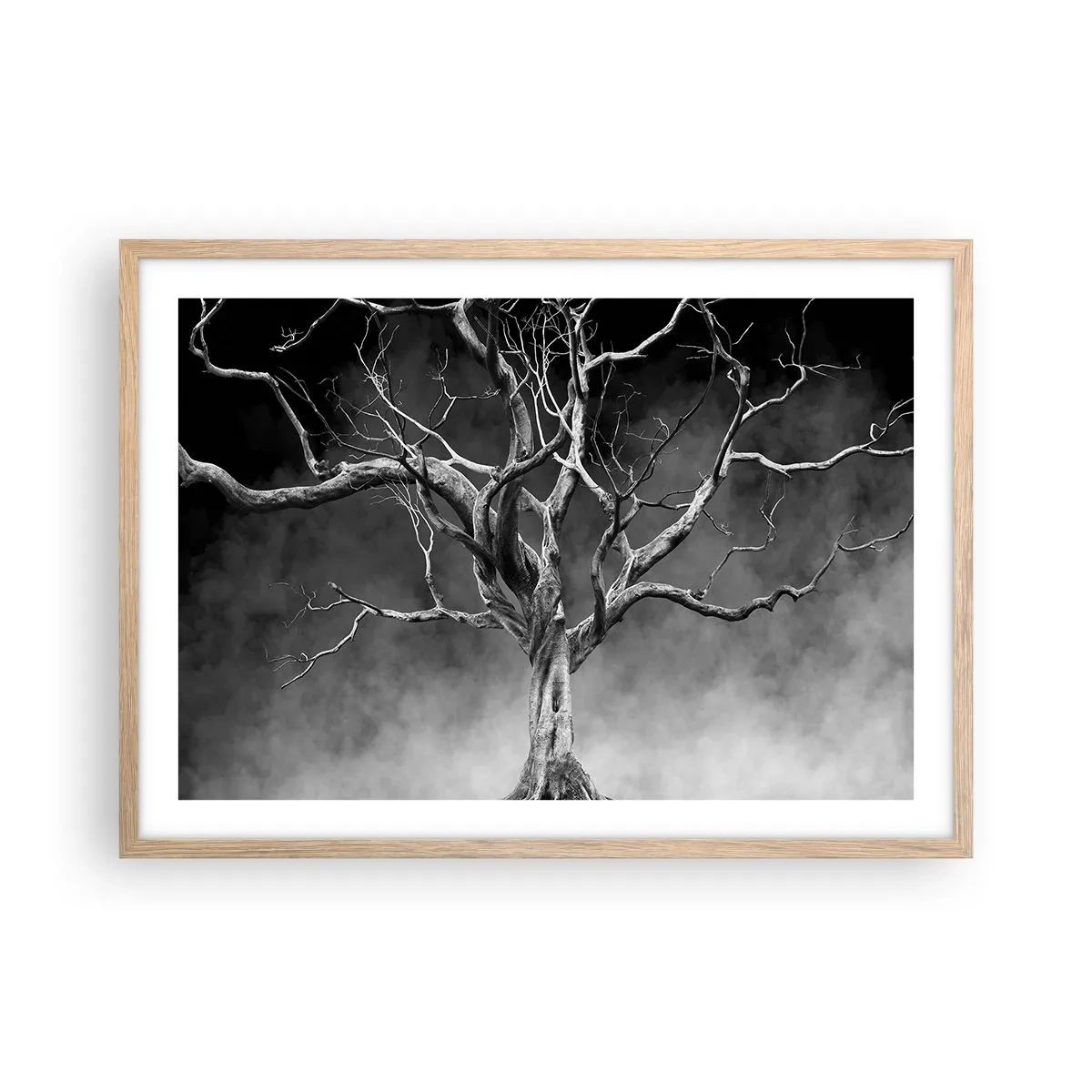 Poster in cornice rovere chiaro - Primordiale e sacro - 70x50 cm