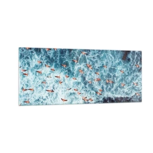 Quadro su vetro - Parata sotto il mare - 100x40 cm