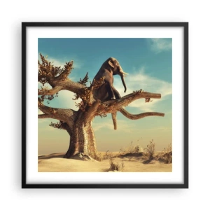 Poster in cornice nera - Nuovo punto di vista - 50x50 cm