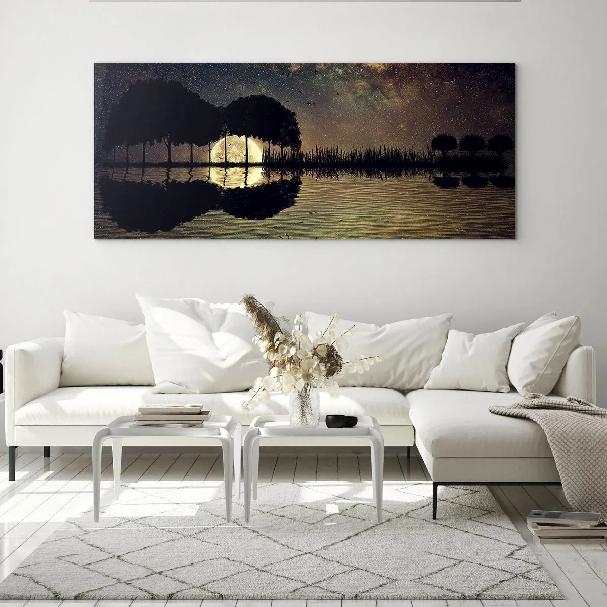 Quadro su vetro - Notte ai confini del mondo - 90x30 cm