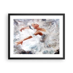 Poster in cornice nera - Delicata e leggera come il tulle - 50x40 cm