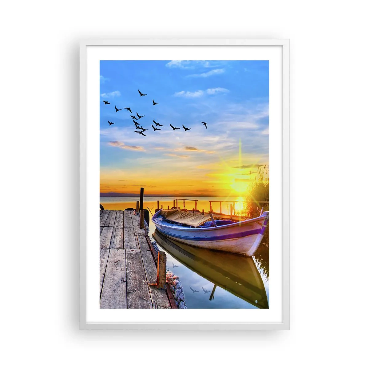 Poster in cornice bianca - A domani - 50x70 cm