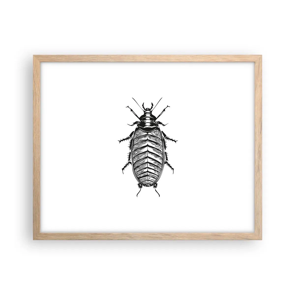 Poster in cornice rovere chiaro - Che esemplare! - 50x40 cm