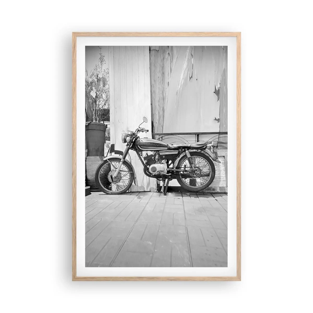 Poster in cornice rovere chiaro - La classicità sopra a tutto - 61x91 cm