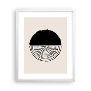 Poster in cornice bianca - A metà - 40x50 cm