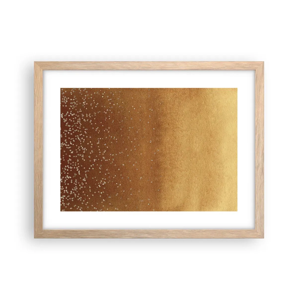 Poster in cornice rovere chiaro - La nascita della luce - 40x30 cm