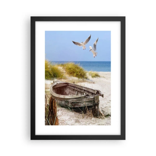 Poster in cornice nera - Bagnate dal vento - 30x40 cm