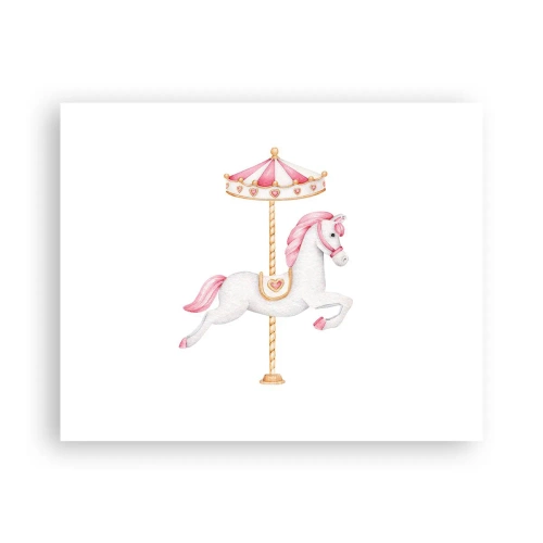 Poster - Partito al galoppo. - 50x40 cm