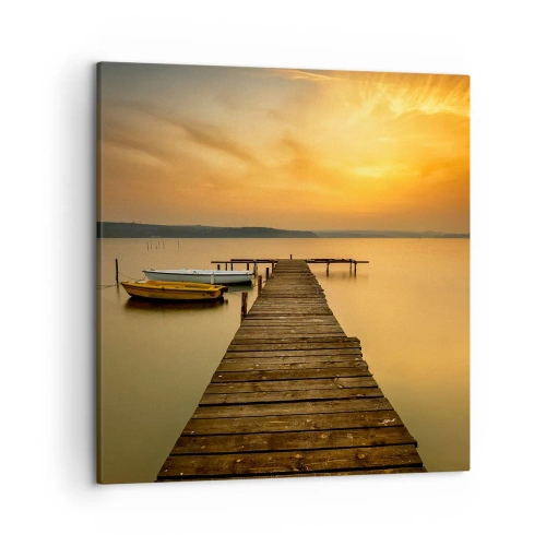 Quadro su tela - Stampe su Tela - Ti apro il cielo dorato - 50x50 cm